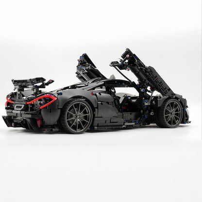 Trilumity Building Block Set: 1: 8 The Ultimate British Hybrid Hypercar | Matt Black Custom Edition(3893-Piece)