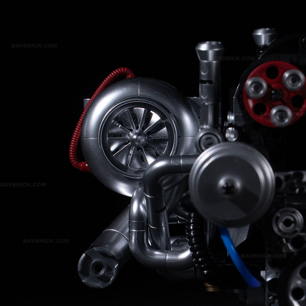 Trilumity Building Block Set: 2Jz-Gte Engine | Single Turbo Japanese Inline 6 Engine(974Piece)