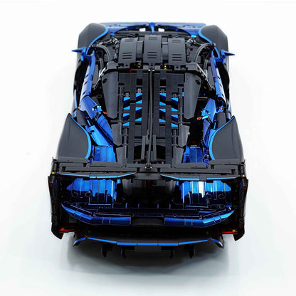 Trilumity Motorized Building Block Set: 1: 8 Woking Hypercar Track Focus, Aerodynamic Brilliance, Mirror Customized Edition (3862-Piece)