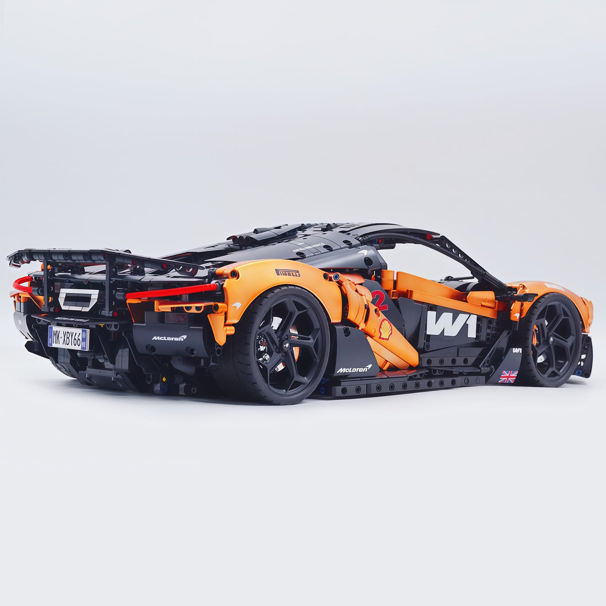 Trilumity Motorized Building Block Set: 1:8 The Ultimate British Woking Hypercar | Orange-Gold Custom Edition | Shipped in Original Gift Box