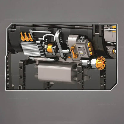 Trilumity Building Block Set: Motorised F35 Turbine Engine (1812Piece)