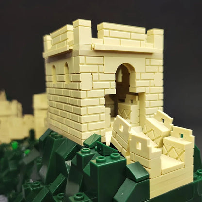 Wange MOC Building Block Set: Great China Wall, Model 6216