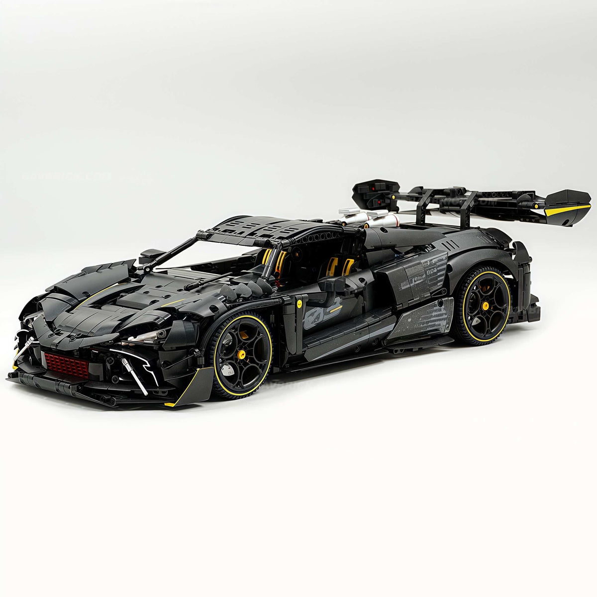 Trilumity Motorized Building Block Set: 1:8 The Ultimate Track-Built Ferrari 296 Supercar (3729-Piece)