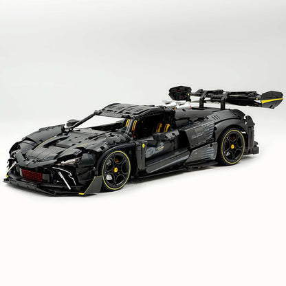 Trilumity Motorized Building Block Set: 1:8 The Ultimate Track-Built Ferrari 296 Supercar (3729-Piece)
