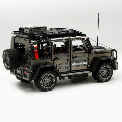 Trilumity Motorized Building Block Set: 1: 8 Mercedes Benz G 500, Ultimate Maneuver Control Off-Road | Electroplating Gun Gray Custom
