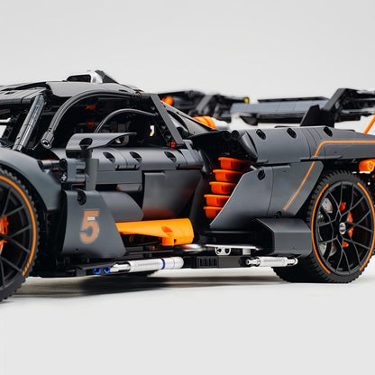 Trilumity Motorized Building Block Set: 1:8 McLaren Senna Black Knight Hypercar Limited Edition (3803-Piece)