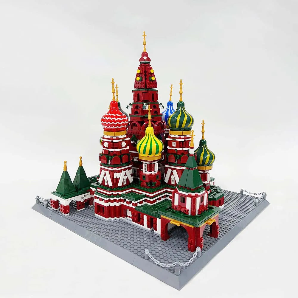 Wange MOC Building Block Set: Famous Saint Basil's Cathedral, Model 6213