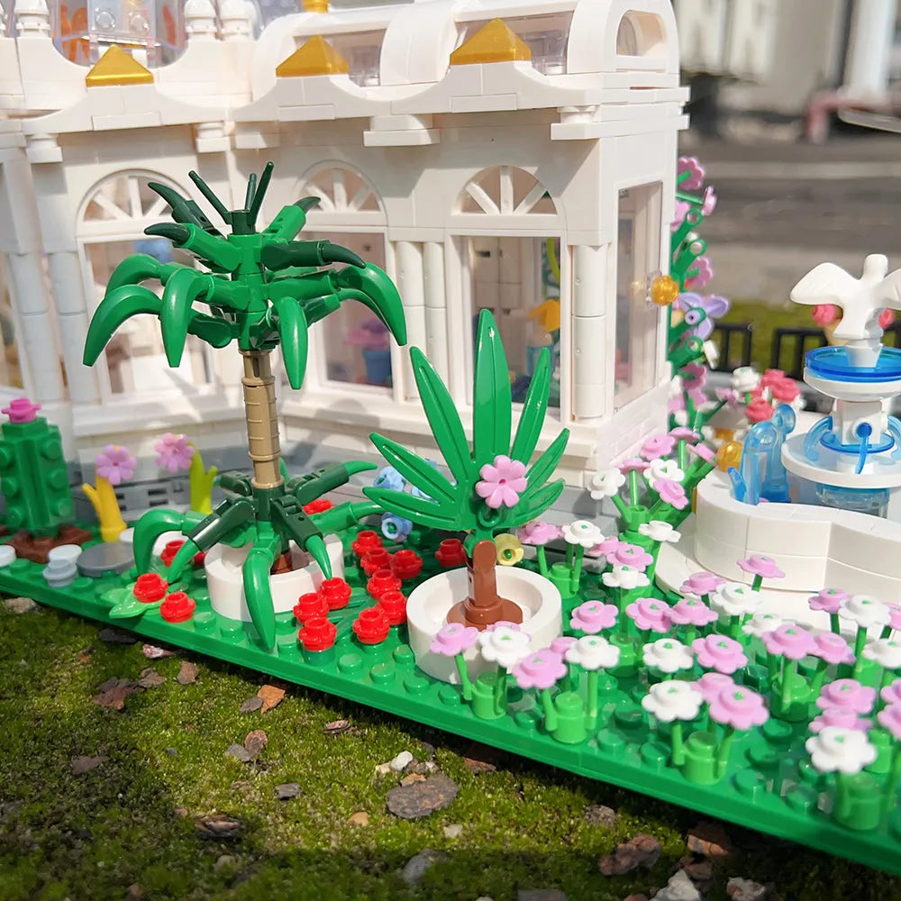 JieStar MOC Building Block Set: Garden Square, Model JJ9043
