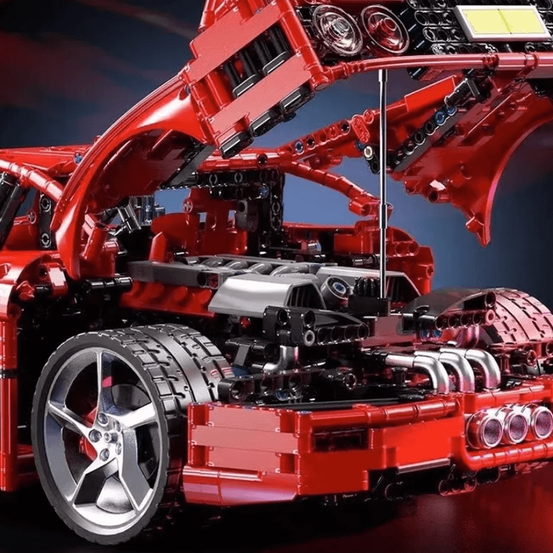 Trilumity Building Block Set: 1:8 The Ultimate 80s Turbo Icon Supercar (4026-Piece)