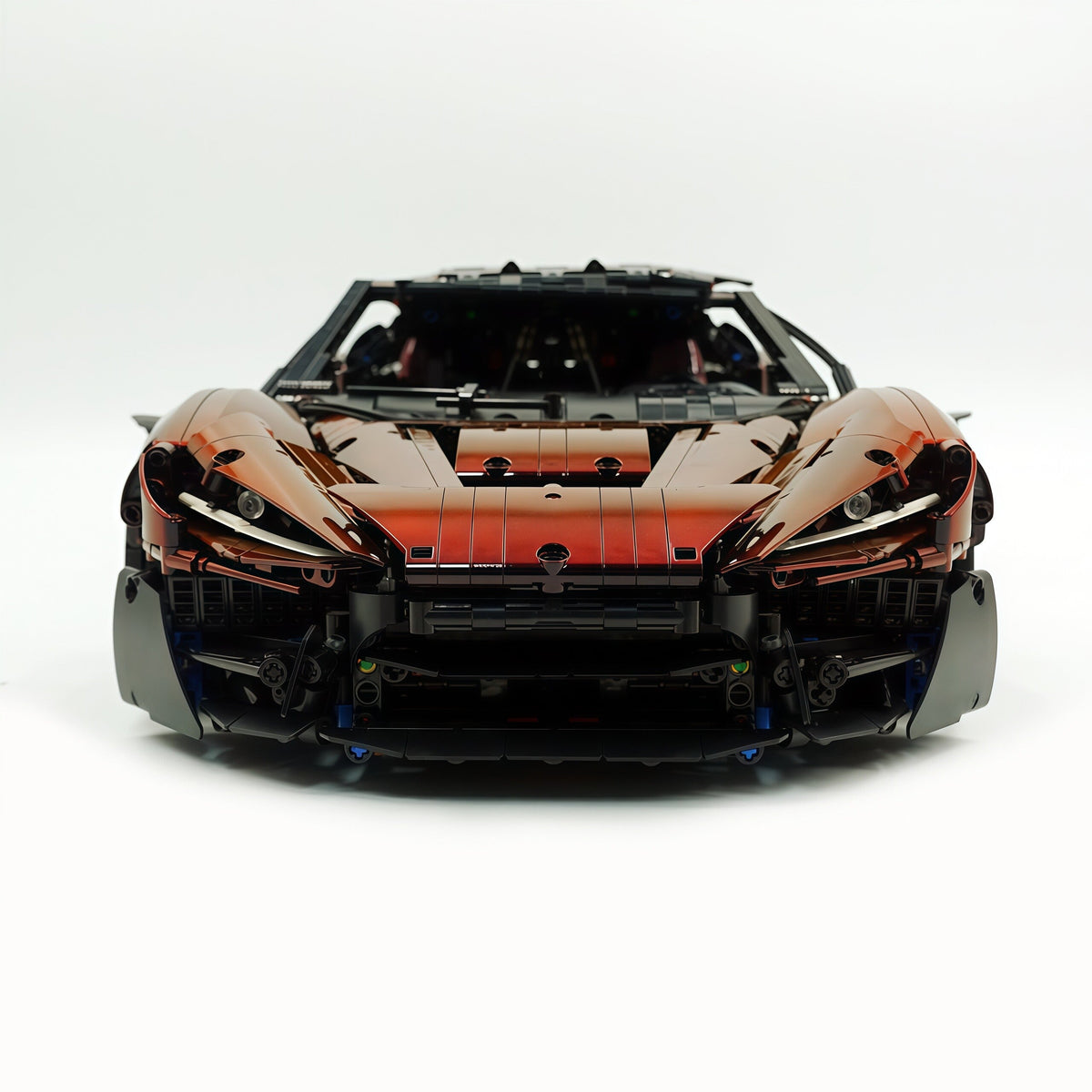 Trilumity Motorized Building Block Set: 1:8 The Ultimate British Woking Hypercar | Black & Red Chameleon Paint Edition | Shipped in Original Gift Box