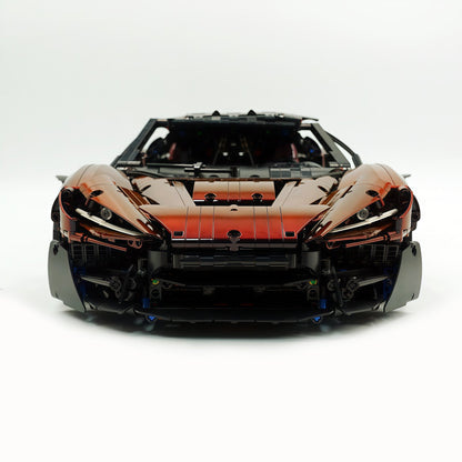Trilumity Motorized Building Block Set: 1:8 The Ultimate British Woking Hypercar | Black & Red Chameleon Paint Edition | Shipped in Original Gift Box