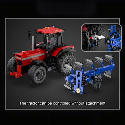 Trilumity Plowing Tractor Building Block Set, Remote Control, 1,675-Piece
