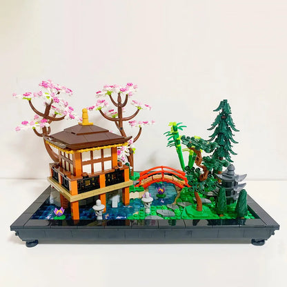 MOC Building Block Set: Tranquil Garden, Model 4488