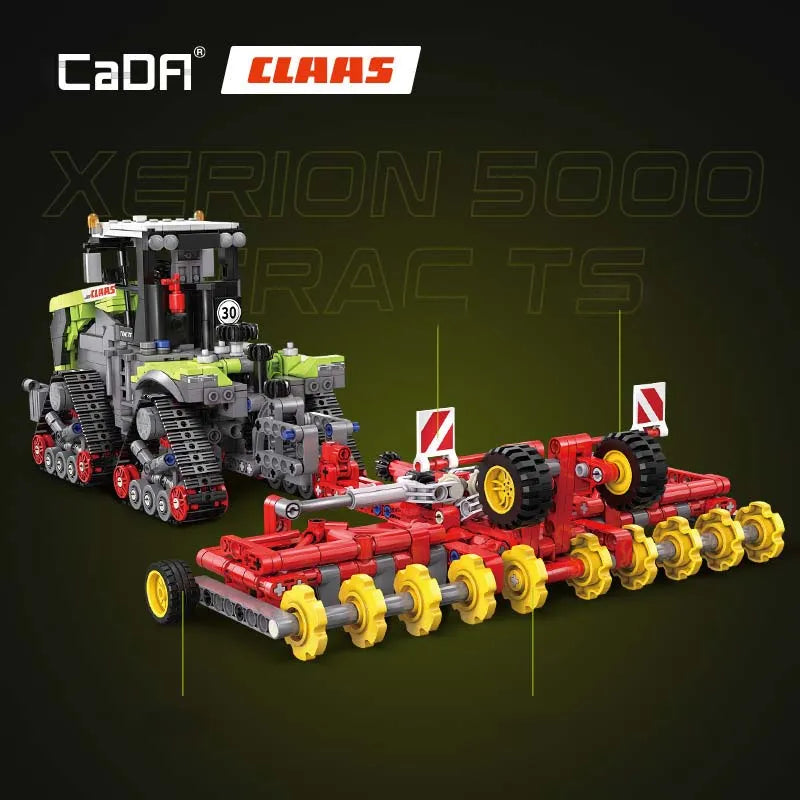 Cada MOC Building Block Set: Motorized Xerion 5000 Tractor TS, Model C65012PF