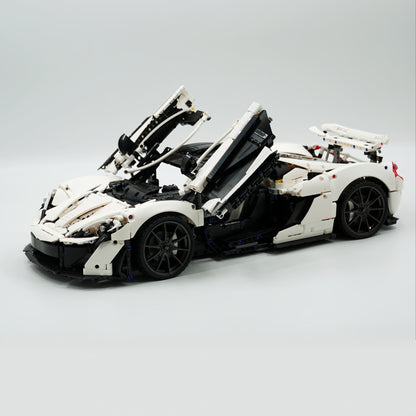 Trilumity Building Block Set: 1: 8 The Ultimate British Hybrid Hypercar | White Custom Edition(3893-Piece)