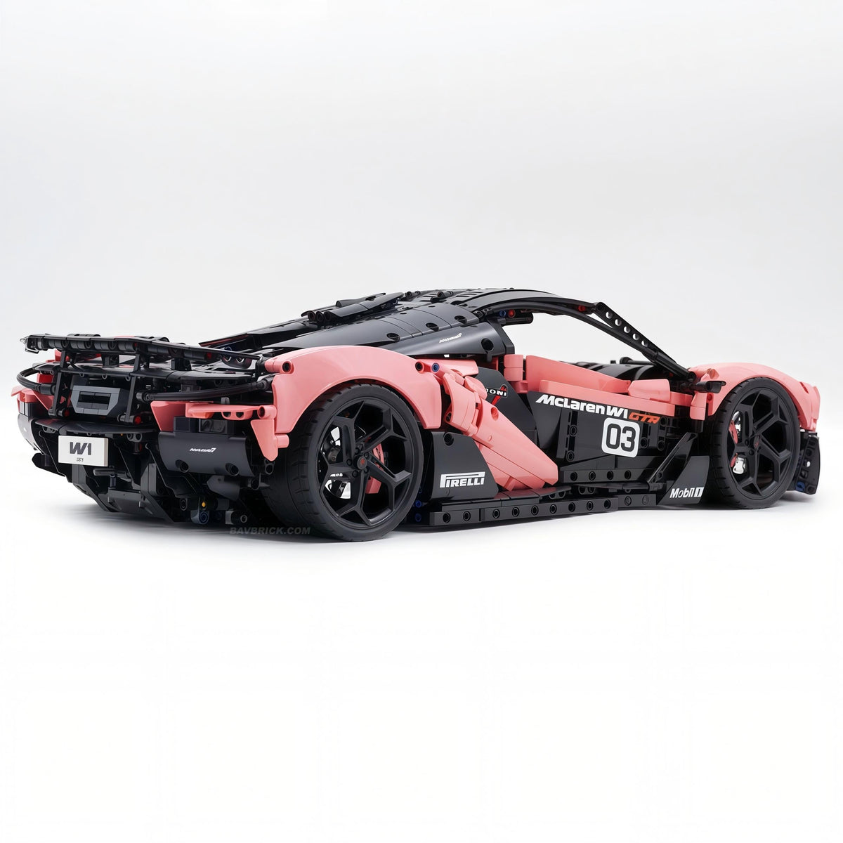 Trilumity Motorized Building Block Set: 1:8 The Ultimate British Woking Hypercar | Misty Rose Custom Edition | Shipped in Original Gift Box