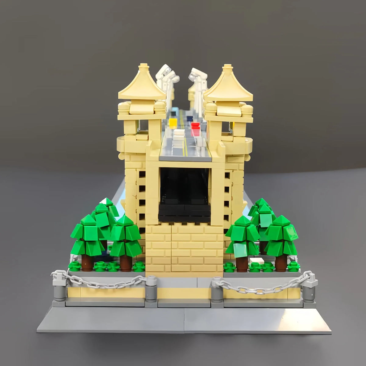 Wange MOC Building Block Set: China Wuhan River Bridge, Model 6223