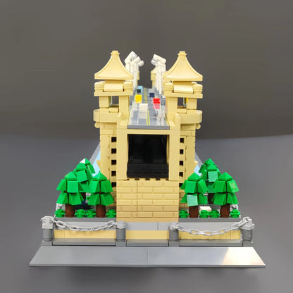 Wange MOC Building Block Set: China Wuhan River Bridge, Model 6223