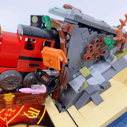 JieStar MOC Building Block Set: Harry Potter MOC Hogwarts Express Train, Model JJ9059