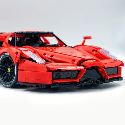 Trilumity Building Block Set: 1:8 Rosso Edition Italian Red Hypercar (4301Piece)