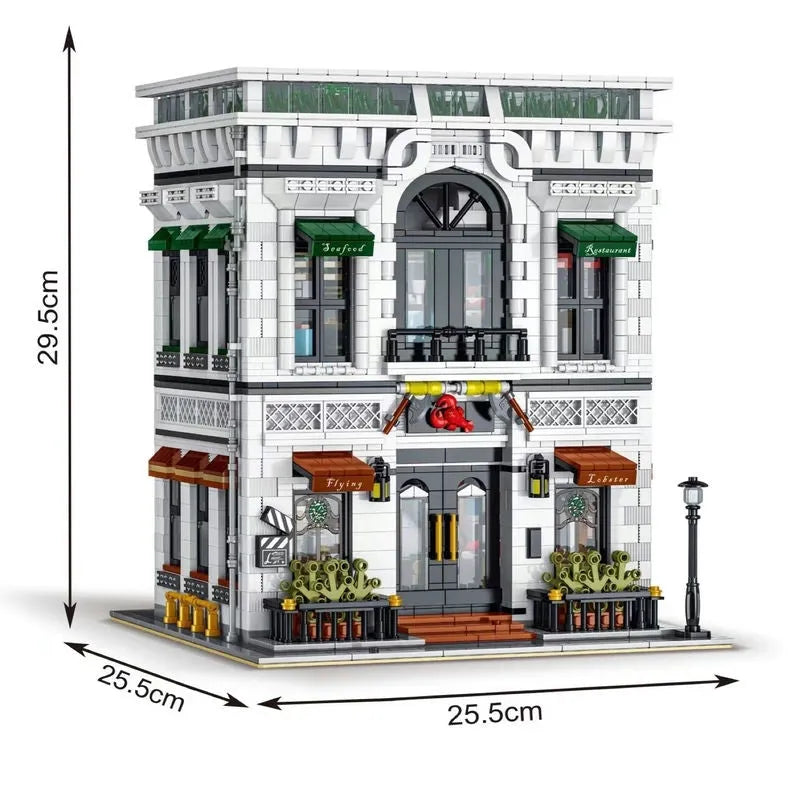 UG MOC Building Block Set: Seafood Restaurant, Model 10203