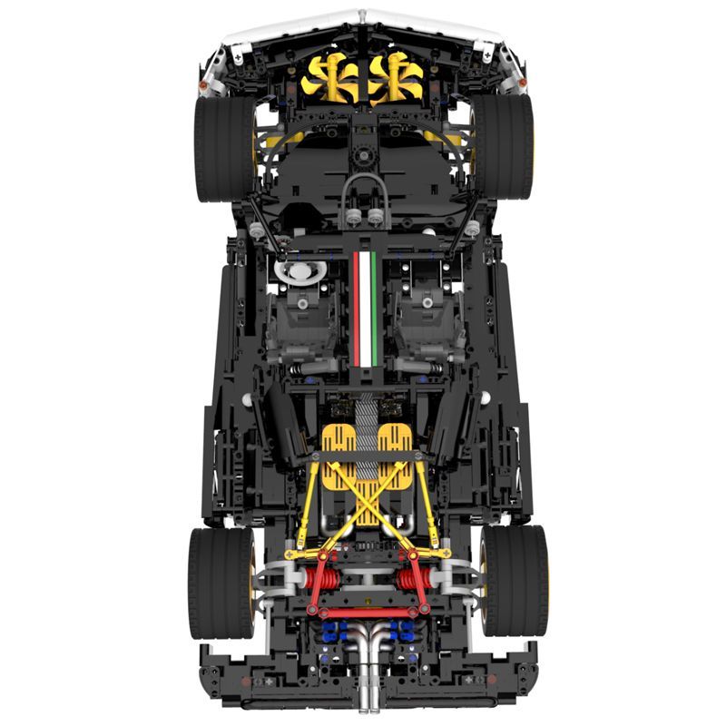 Trilumity Building Block Set: 1: 8 Pagani Huayra White Italy Concept Ultimate Edition (4708-Piece)