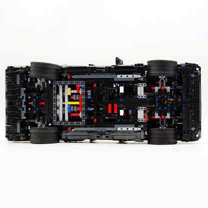 Trilumity Building Block Set: 1: 8 Dodge Challenger, Black Samurai Customized Version (3300+Piece)