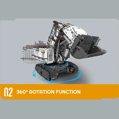 Mould King MOC Motorized Building Block Set: Liebherr R9800 Excavator, Model K17048