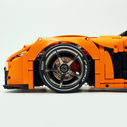 Trilumity Building Block Set: 1: 8 Mazda Rx-7 with Remote Control, Front and Rear Lights, All Printed Exterior Parts Without Stickers (3305-Piece)