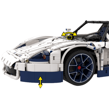 Trilumity Building Block Set: The Ultimate 1:8 Maserati Mc12 Hypercar (3975Piece)