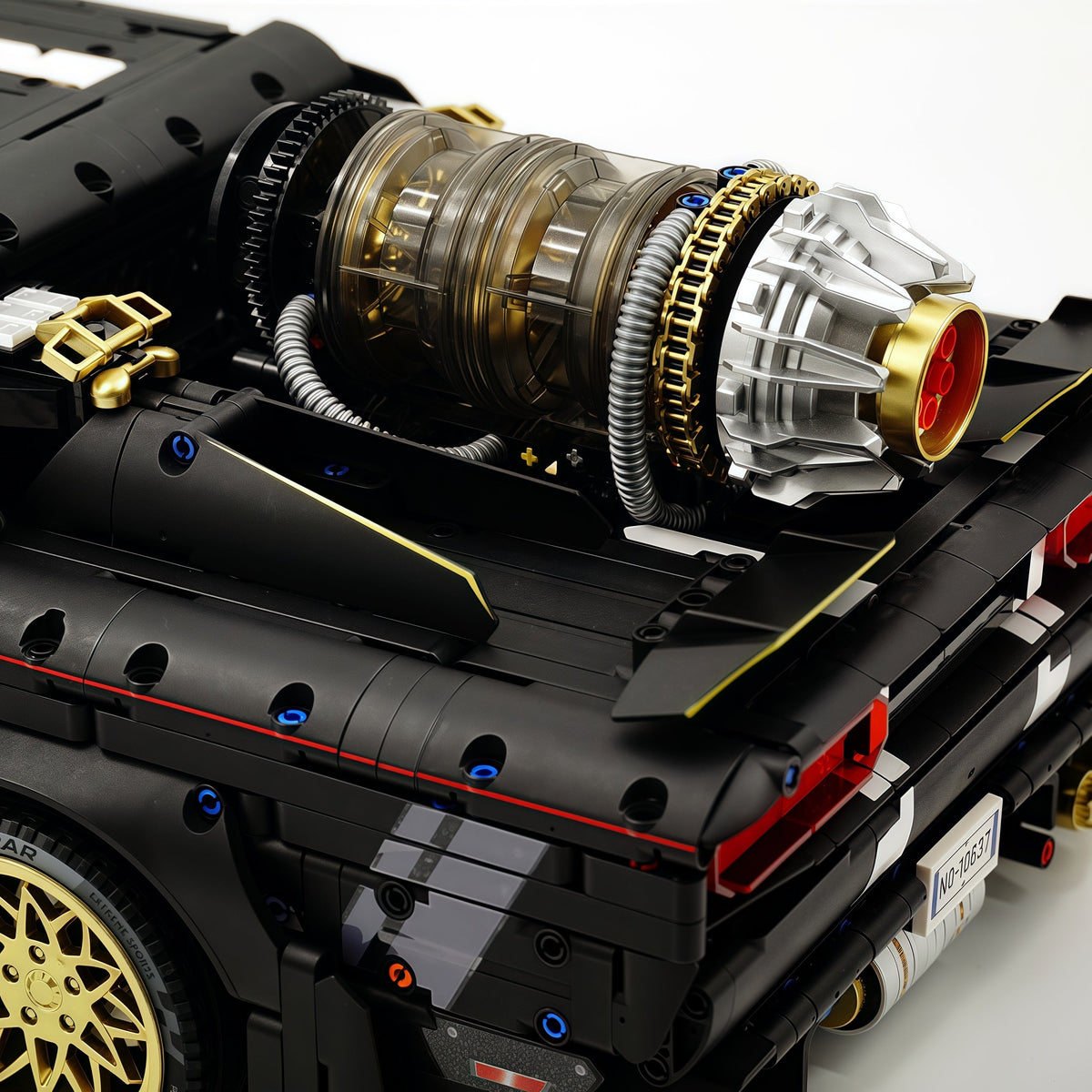 Trilumity Motorized Building Block Set: 1: 8 Dodge Challenger with Remote Control (3751-Piece)
