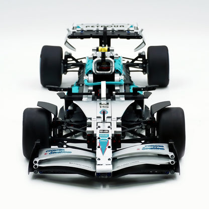 Trilumity Building Block Set: 1:8 Mercedes-Benz Abu Dhabi W15 F1 Racing Car (1936-Piece)