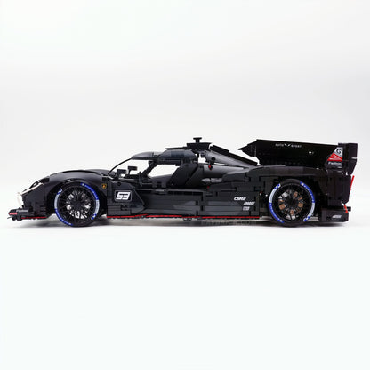 Trilumity Motorized Building Block Set: 1:8 The Ultimate LMDh Hybrid Prototype | Matte Black Custom Edition (3771-Piece)