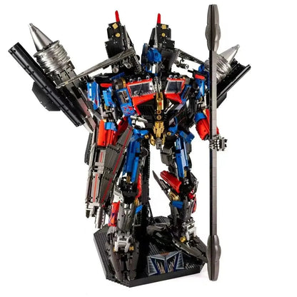 MOC Building Block Set: DJ Rambo Man Mecha Transformer Robot, Model V5006
