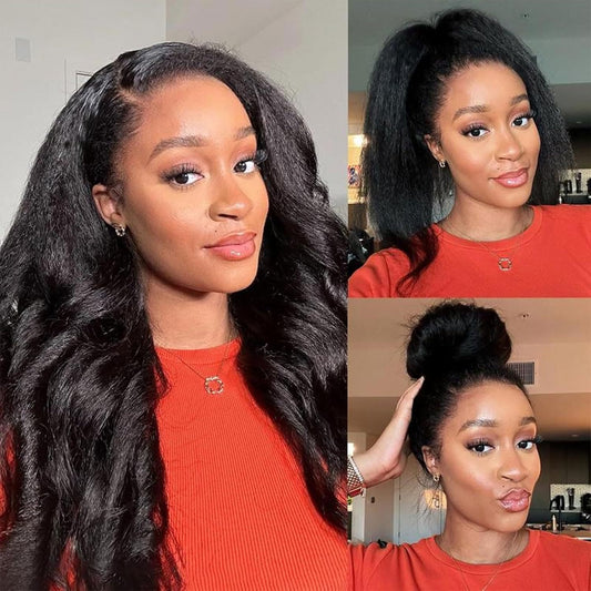 Trilumity Straight Wig in Natural Black, front view
