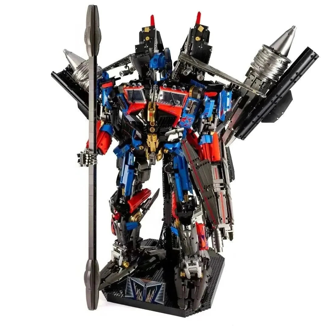 MOC Building Block Set: DJ Rambo Man MOC Mecha Transformer Robot, Model V5006