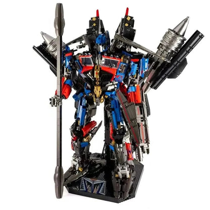 MOC Building Block Set: DJ Rambo Man MOC Mecha Transformer Robot, Model V5006