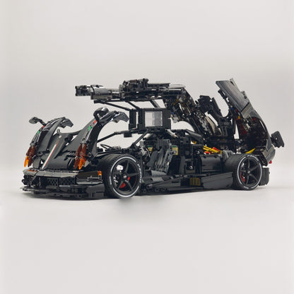 Trilumity Building Block Set: 1: 8 Pagani Huayra Bc Mirror Electroplating Customized Ultimate Edition (4708-Piece)