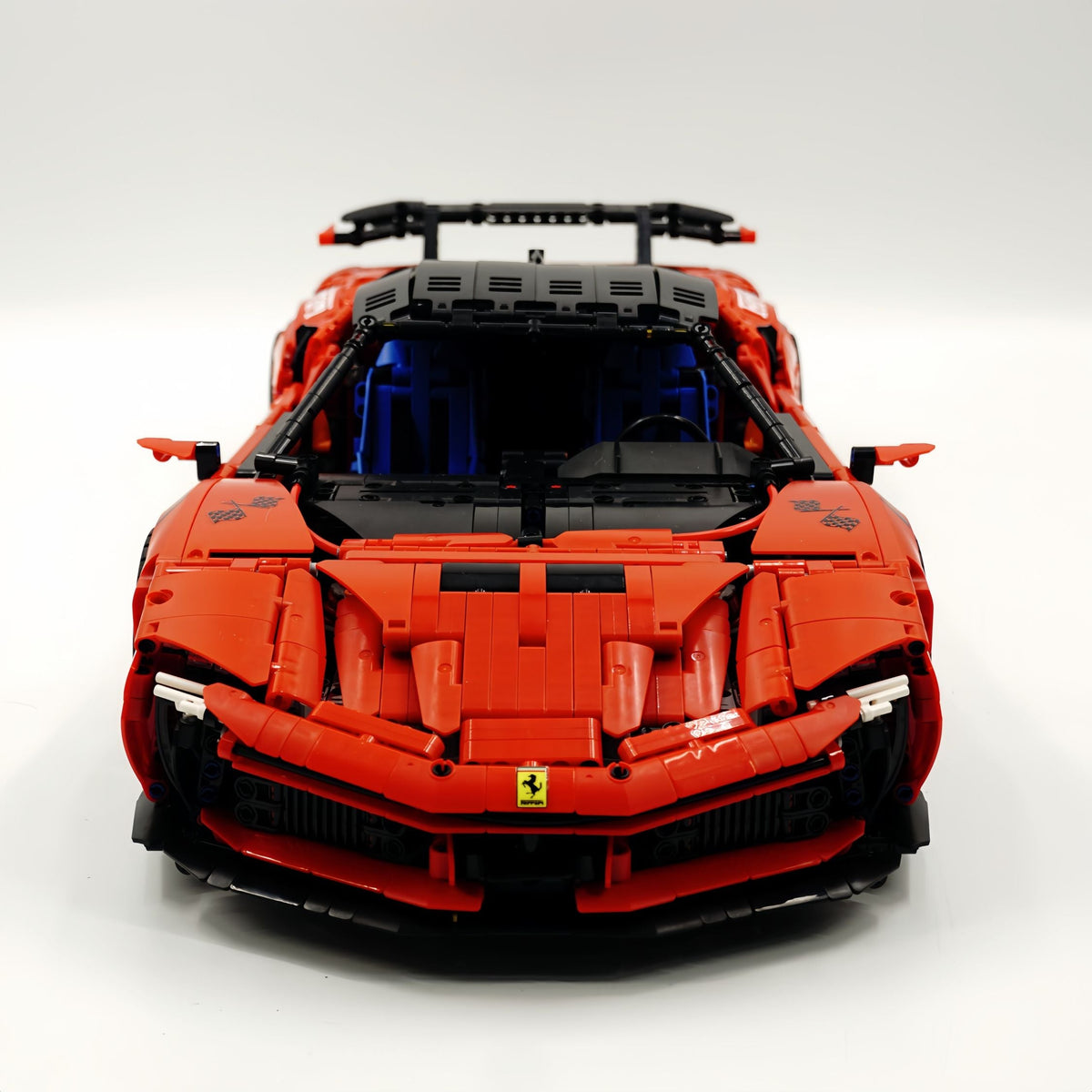 Trilumity Motorized Building Block Set: 1:8 Xx Track Hybrid Red Edition, The Ultimate Supercar, More Than 12 Features Restored(4100-Piece)