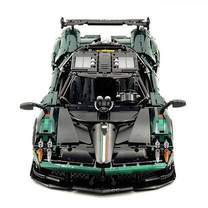 Trilumity Building Block Set: 1: 8 Pagani Huayra Bc Violet Paint finish Customized Ultimate Edition (4708-Piece)