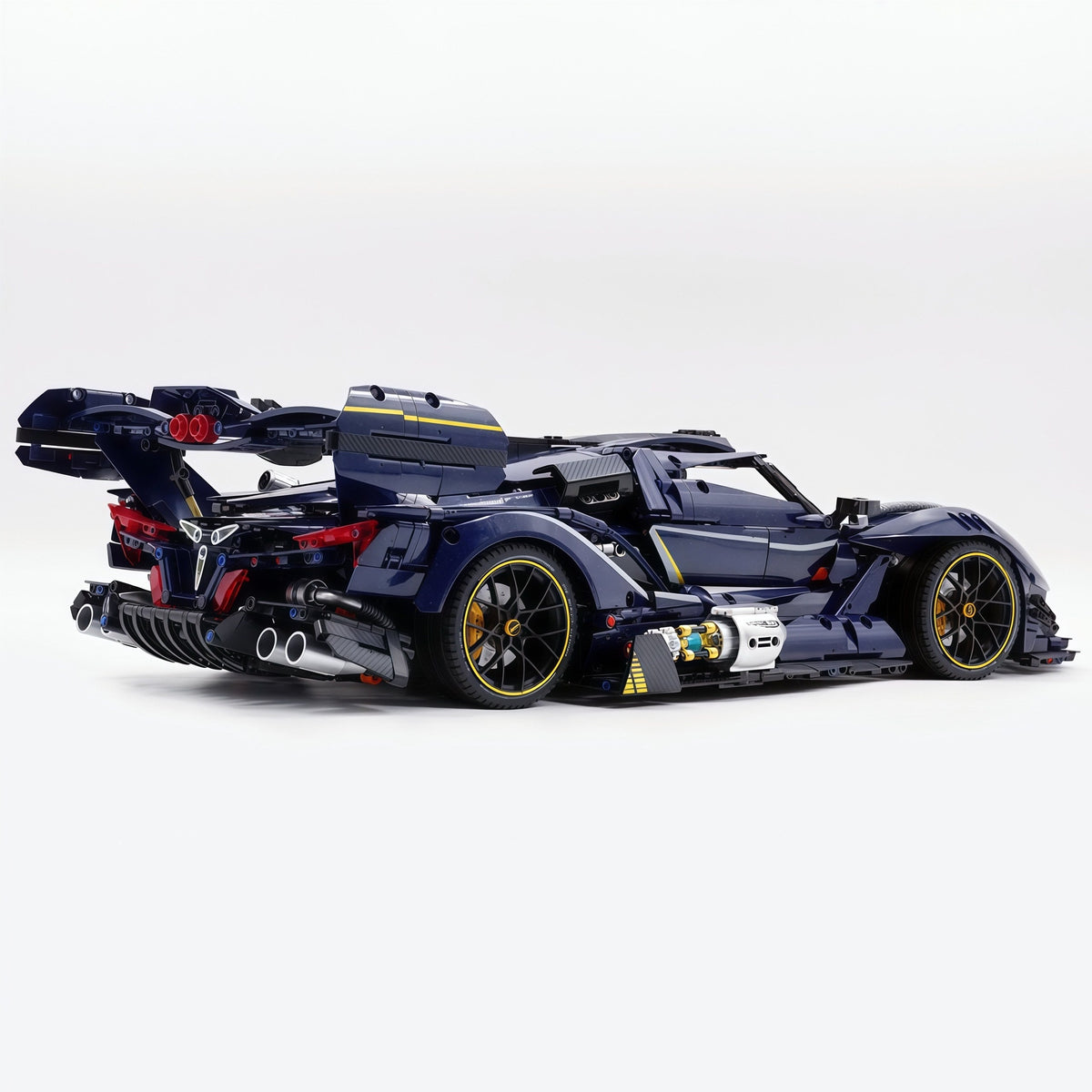 Trilumity Building Block Set: 1:8 Apollo Ie Hypercar — Midnight Edition | Starry Blue Exterior (3656Piece)