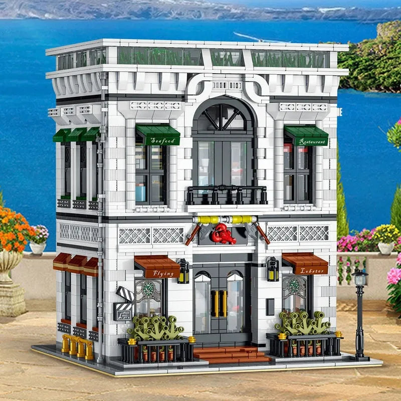UG MOC Building Block Set: Seafood Restaurant, Model 10203
