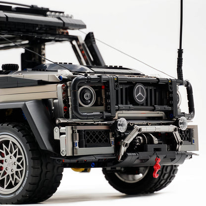 Trilumity Motorized Building Block Set: 1: 8 Mercedes Benz G 500, Ultimate Maneuver Control Off-Road | Electroplating Gun Gray Custom