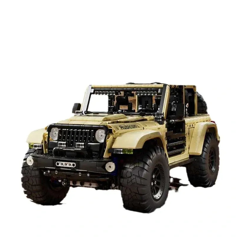 Mould King MOC Motorized Building Block Set: RC Jeep Wrangler SUV Car, Model K13184