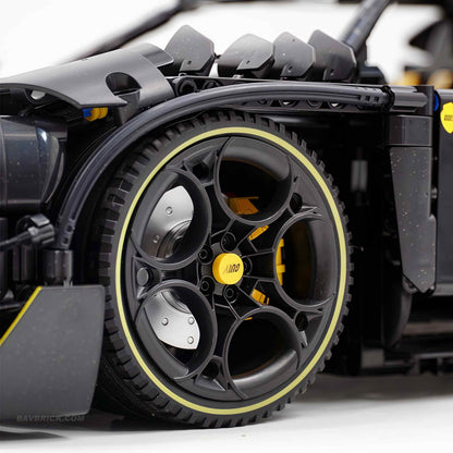 Trilumity Motorized Building Block Set: 1:8 The Ultimate Track-Built Ferrari 296 Supercar (3729-Piece)