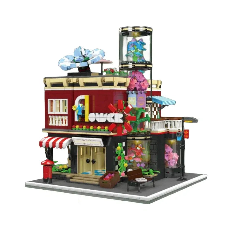 Mould King Building Block Set: Flower Shop Modular, Model K16056