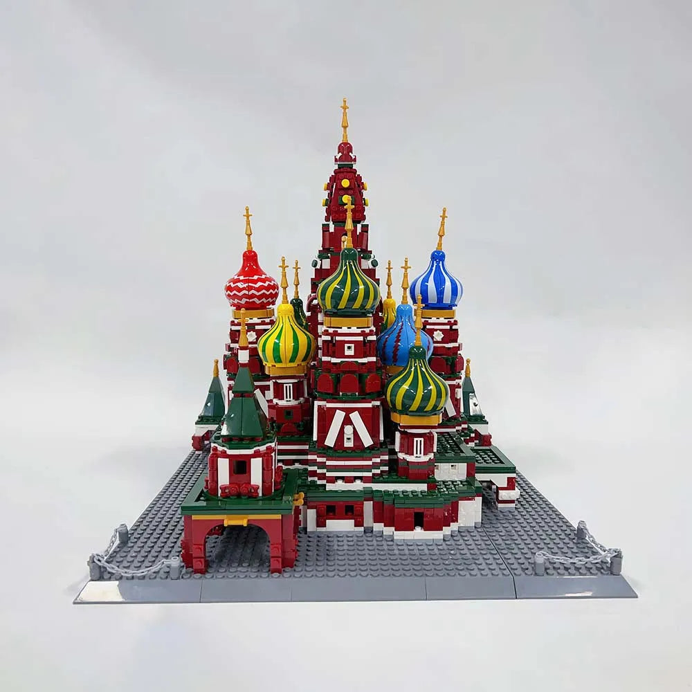 Wange MOC Building Block Set: Famous Saint Basil's Cathedral, Model 6213