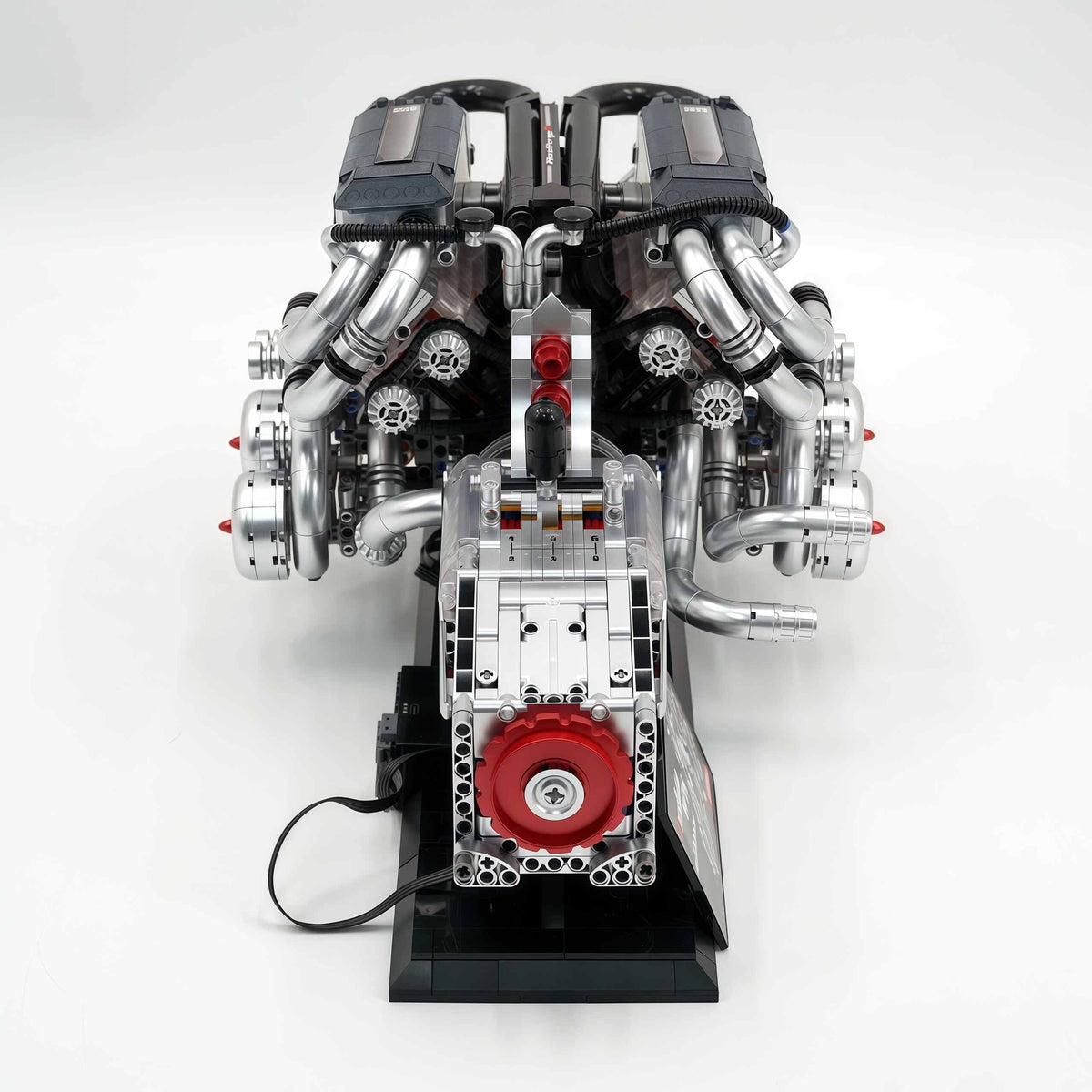 Trilumity Building Block Set: Large W16 Engine | French 16-Cylinder Engine Set (2520-Piece)