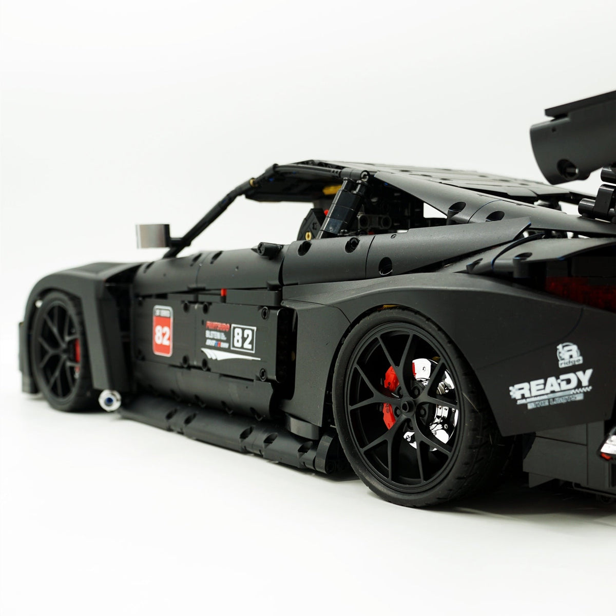 Trilumity Building Block Set: 1: 8 BMW M4 GT3 Building Set, Custom Barrel Matte Black Paint, The Ultimate Collectible (4556Piece)