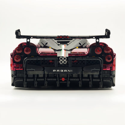 Trilumity Building Block Set: 1: 8 Pagani Huayra Bc Mirror Electroplating Customized Ultimate Edition (4708-Piece)